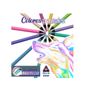 Colores Pasteles Triangulares x12 Colores Unicolor – OE-136