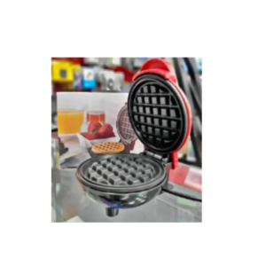 Mini Wafflera Eléctrica 350W Antiadherente Clásica