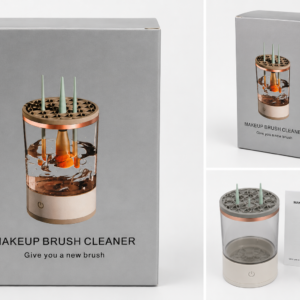 Limpiador de Brochas de Maquillaje Eléctrico Automático – Limpieza Profunda 360°