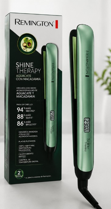 Plancha de Cabello Remington Shine Therapy Aguacate y Macadamia (100% Original)
