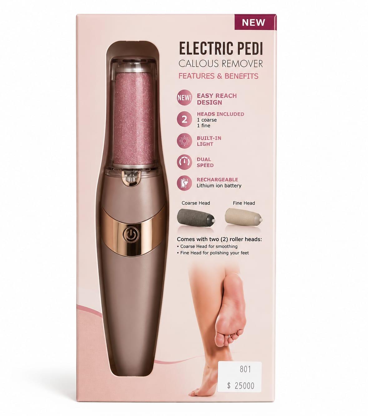 Removedor Eléctrico de Callos - Electric Pedi