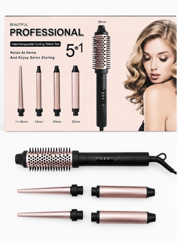 Kit Rizador de Cabello Profesional 5 en 1 - Intercambiable - Image 3
